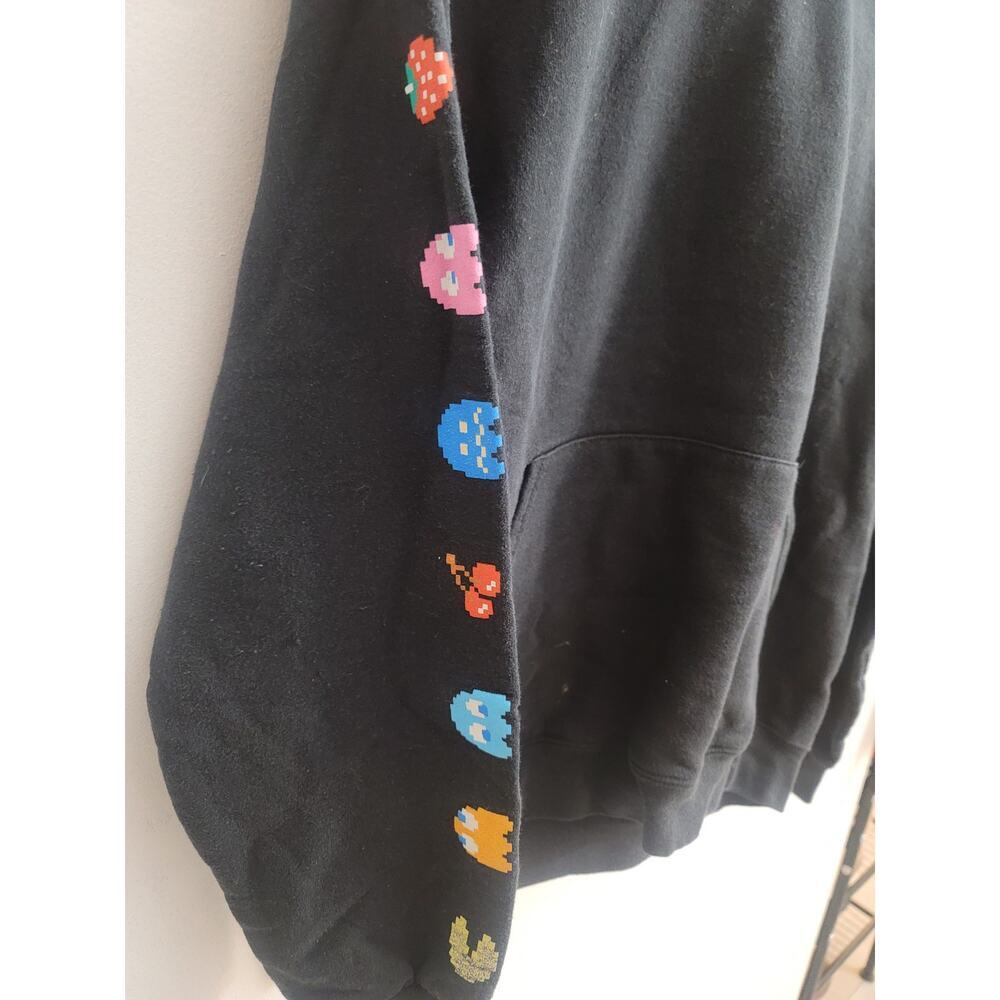 Women’s Pacman Graphic Sweatshirt Hoodie Pocket Size M - Picture 2 of 4